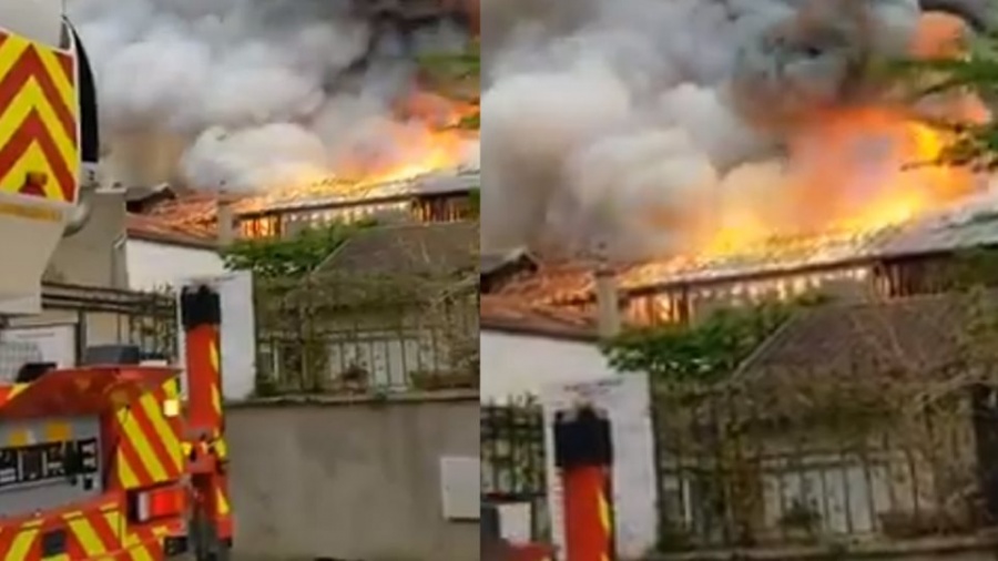Γαλλία: Μεγάλη φωτιά ξέσπασε στις Βερσαλλίες