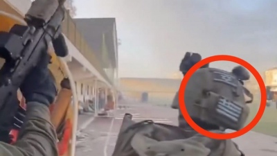 Σάλος με μυστηριώδες βίντεο από τη Γάζα - Στρατιώτης από το Ισραήλ έχει την ελληνική σημαία στο κράνος του