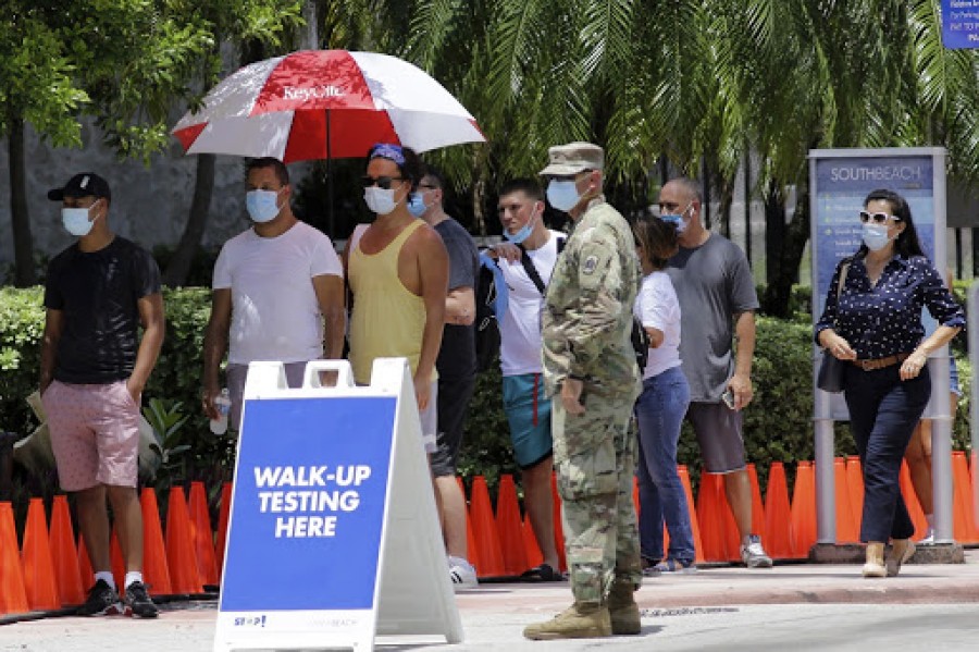 ΗΠΑ: Νέο αρνητικό ρεκόρ στη Φλόριντα με 11.460 κρούσματα κορωνοϊού σε ένα 24ωρο
