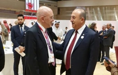 Συνάντηση του υφυπουργού Εξωτερικών Φραγκογιάννη με τον Cavusoglu στη διάσκεψη του ΟΗΕ στη Ντόχα