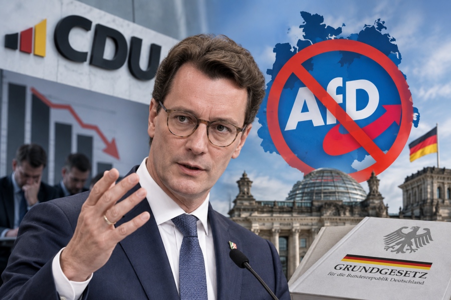 Πανικός στο CDU μετά τον θρίαμβο του AfD: Ο Wüst ανοίγει θέμα απαγόρευσης – «Βάλτε το AfD στο εδώλιο»