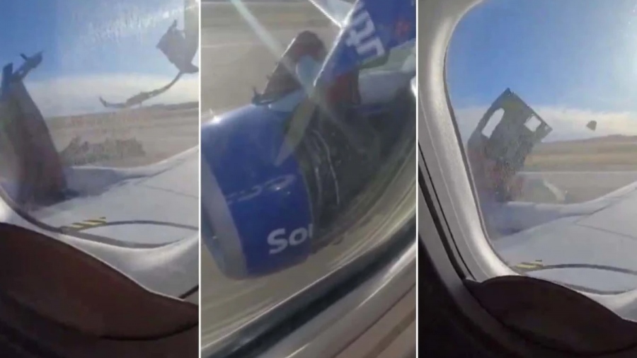 Νέα βλάβη με Boeing: Η στιγμή που ξεκολλάει κάλυμμα κινητήρα εν πτήσει