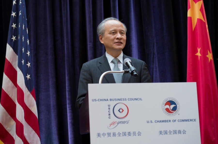 Cui Tiankai (πρέσβης Κίνας στις ΗΠΑ): Οι νέοι δασμοί κατά της Κίνας ένα ακόμα βήμα στη λάθος κατεύθυνση