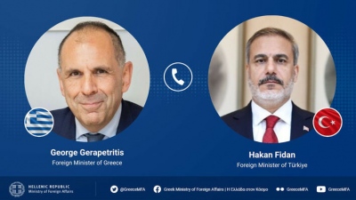 Τηλεφωνική επικοινωνία Γεραπετρίτη – Fidan, συζητήθηκαν οι τελευταίες εξελίξεις στη Γάζα