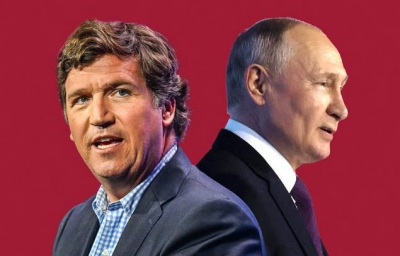 Ο Tucker Carlson δημοσίευσε την πρώτη φωτογραφία από τη συνέντευξη με τον Putin