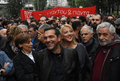 Στην πορεία για την 46η επέτειο του Πολυτεχνείου ο Α. Τσίπρας