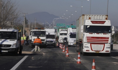 Άνοιξε η κυκλοφορία για τα βαρέα οχήματα στην Εθνική Οδό