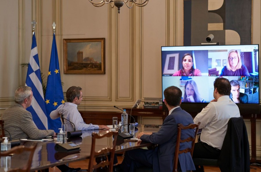 Tηλεδιάσκεψη Μητσοτάκη με τον πρόεδρο της Google για την Ευρώπη για τις ψηφιακές δεξιότητες