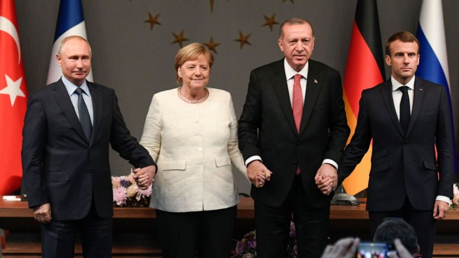 Αισιοδοξία Merkel, Macron, Putin και Erdogan για τo μέλλον της Συρίας μετά τη Σύνοδο της Κωνσταντινούπολης