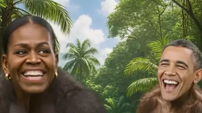 Τυφώνας Trump προκαλεί σάλο στις ΗΠΑ - Απεικόνισε τους Obama ως μαϊμούδες (vid)