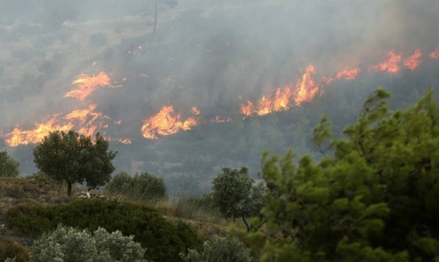 Πυρκαγιά ξέσπασε και στην Κορινθία – Στη μάχη με τις φλόγες η Πυροσβεστική