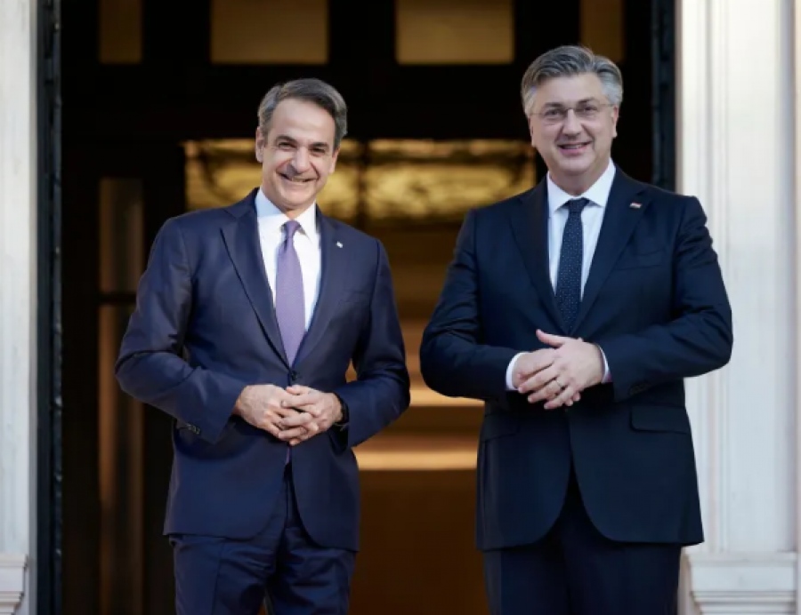 Συνάντηση Μητσοτάκη με τον Κροάτη πρωθυπουργό – Στο επίκεντρο διμερείς σχέσεις, επενδύσεις και αξιοποίηση πόρων