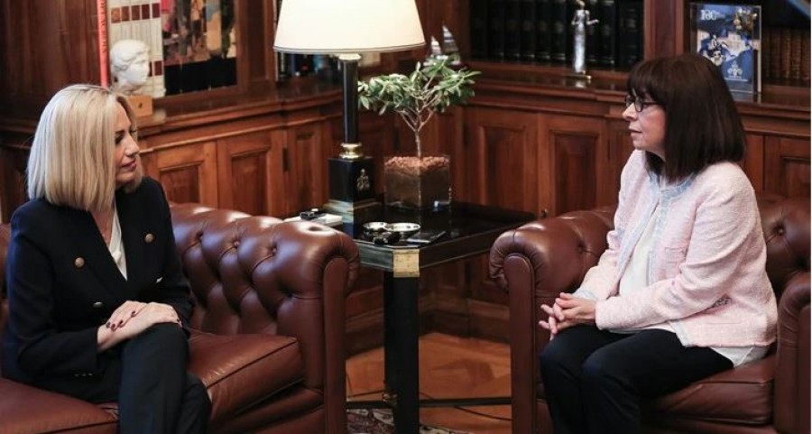 Γεννηματά: Αναγκαία η εθνική γραμμή – Συνάντηση με την ΠτΔ, Κ. Σακελλαροπούλου