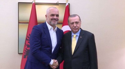 Στην Τουρκία ο Rama - Συνάντηση με Erdogan για 12 ναυτικά μίλια της Ελλάδας στο Ιόνιο