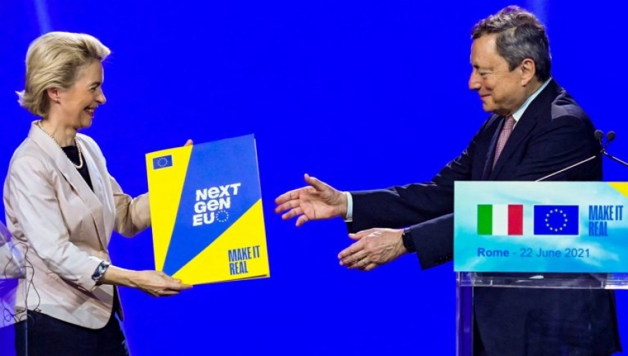 Ιταλία: Εκταμίευση των πρώτων 24,9 δισ. ευρώ  από το Ταμείο Ανάκαμψης