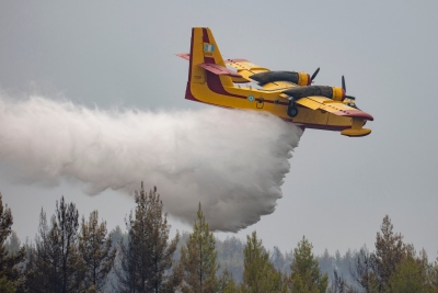 Υπό μερικό έλεγχο η πυρκαγιά στη Σπάρτη – Πάνω από 30 πυροσβέστες στη μάχη με τις φλόγες