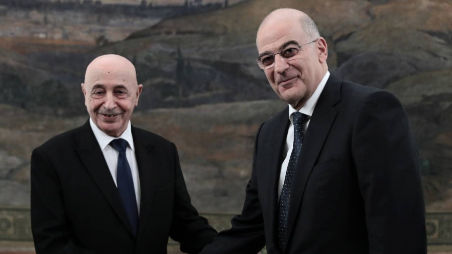 Δένδιας: Να φύγουν όλες οι ξένες δυνάμεις από τη Λιβύη – Saleh: Άκυρο το μνημόνιο με την Τουρκία