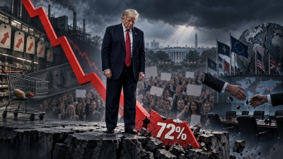 Στα τάρταρα η αποδοχή Trump - Καταποντίστηκε κατά 72% - Μαζική οργή για την οικονομική και εξωτερική πολιτική του
