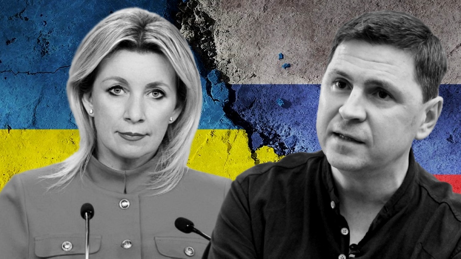 Κόλαφος Zakharova για Podolyak: Σαπισμένη υποκρισία, τελειωμένος εθνικισμός, ανοησίες στην... απαγορευμένη ρωσική γλώσσα