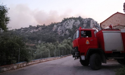 Μάχη με τις φλόγες στα Κύθηρα - Ενίσχυση των δυνάμεων της Πυροσβεστικής