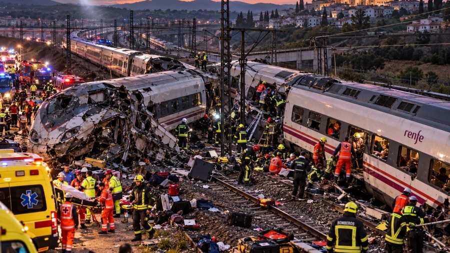 Rail tragedy in Spain: Train collision leaves at least 50 dead and 179 injured - 