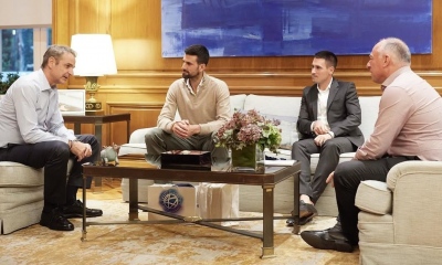 Μητσοτάκης – Djokovic στο Μαξίμου: Συζητήσαμε πώς θα ανεβάσουμε το ελληνικό τένις ακόμα πιο ψηλά