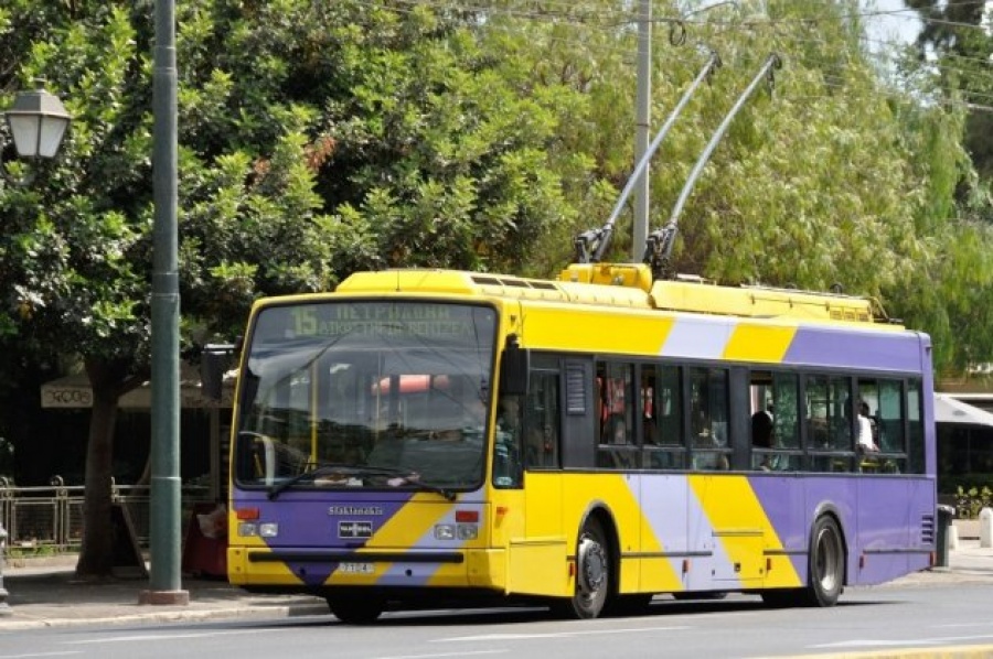 Ακινητοποιημένα σήμερα Τετάρτη 11/12 τα τρόλεϊ για τρεις ώρες από τις 12:00 έως τις 15:00