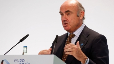 De Guindos (ΕΚΤ): Ρεαλιστική η πρόβλεψη της Κομισιόν για πληθωρισμό 3,5% το 2022 στην ευρωζώνη