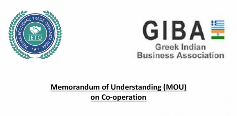 Σε ισχύ το νέο Μνημόνιο επιχειρηματικής Συνεργασίας Ελλάδας - Ινδίας