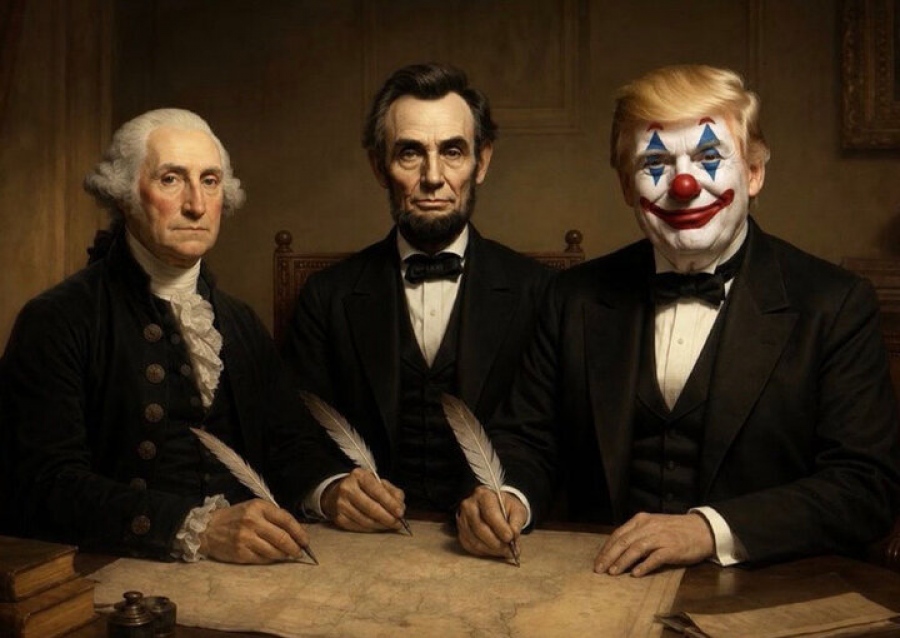 Νέο παραλήρημα μεγαλείου... από τον Trump – Έβαλε τον εαυτό του δίπλα στους George Washington και Abraham Lincoln, «έκρηξη» ειρωνείας στα social media