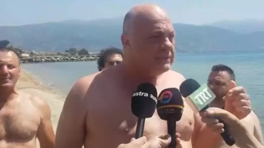 Έξαλλος με τους περιβαλλοντολόγους ο Μπέος... έκανε βουτιά στον Παγασητικό - «Επιστήμονες του κ@@@»