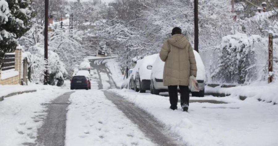 Δριμύ ψύχος και χιόνια έφερε η «Σοφία» – Για νέα επιδείνωση προειδοποιεί η ΕΜΥ