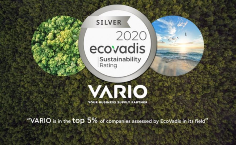 Η VARIO διακρίθηκε με Silver Award από την EcoVadis
