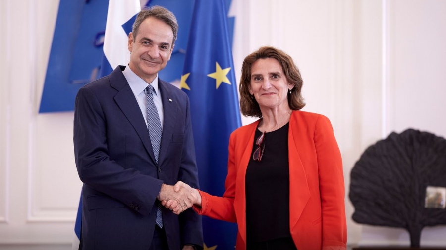 Συνάντηση Μητσοτάκη με την Εκτελεστική Αντιπρόεδρο της Ευρωπαϊκής Επιτροπής Ribera - Στο επίκεντρο πράσινη μετάβαση και ενεργειακή κρίση