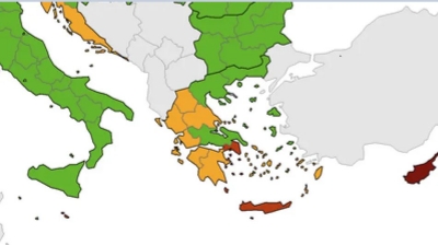 Κορωνοϊός - ECDC: Την επιδείνωση στην Ελλάδα δείχνουν οι νέοι χάρτες - «Πορτοκαλί» Αττική και Κρήτη