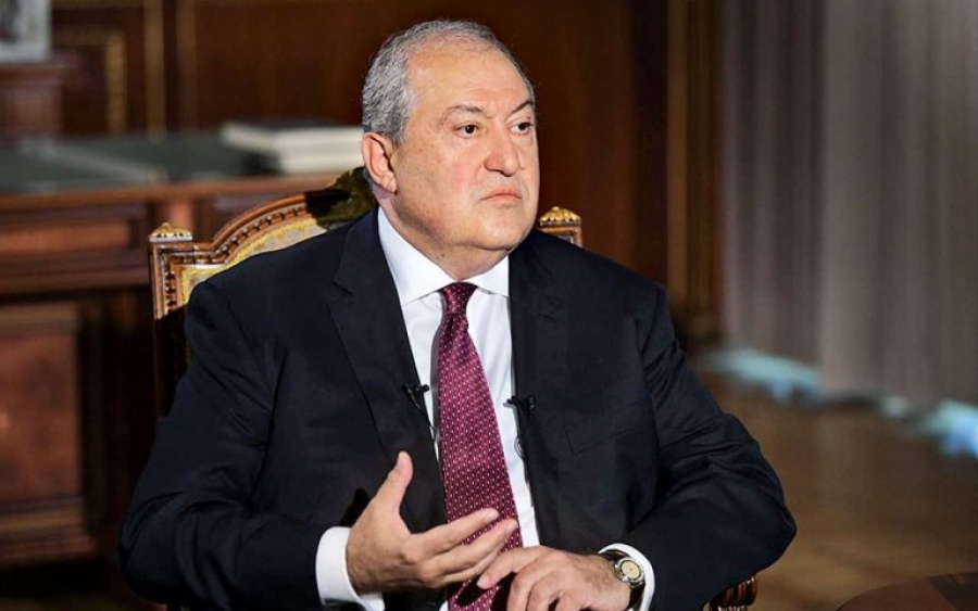 Στο νοσοκομείο μετά από επιπλοκές λόγω κορωνοϊού ο πρόεδρος της Αρμενίας, Armen Sarkissian