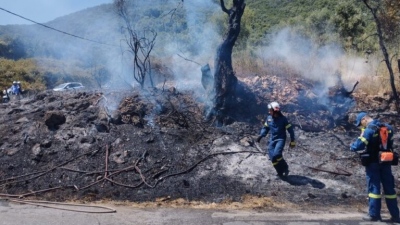 Κέρκυρα: Φωτιά ξέσπασε στους Ξανθάτες