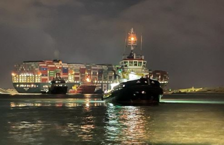 Διώρυγα Σουέζ: Νέα επιχείρηση αποκόλλησης του Ever Given με σύμμαχο την παλίρροια