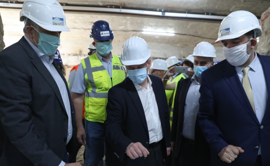 Στο Μετρό Θεσσαλονίκης η ηγεσία του Υπουργείου Υποδομών και Μεταφορών