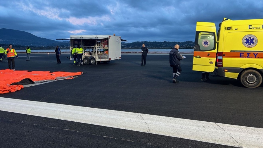 Με επιτυχία ολοκληρώθηκε η άσκηση ευρείας κλίμακας στο αεροδρόμιο Κέρκυρας