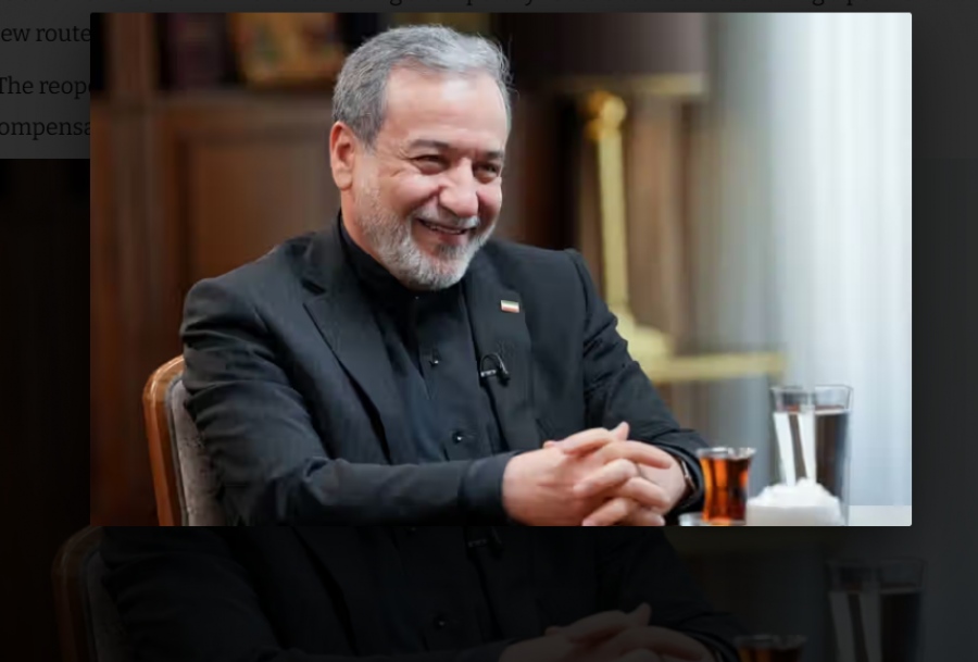 Araghchi: Ιράν και Ομάν «πολύ κοντά» σε συμφωνία για νέα ναυτιλιακή διαδρομή στο Hormuz