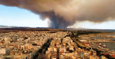 Μέχρι τη Μαγνησία έχουν φτάσει οι καπνοί από το πύρινο μέτωπο της Αλεξανδρούπολης