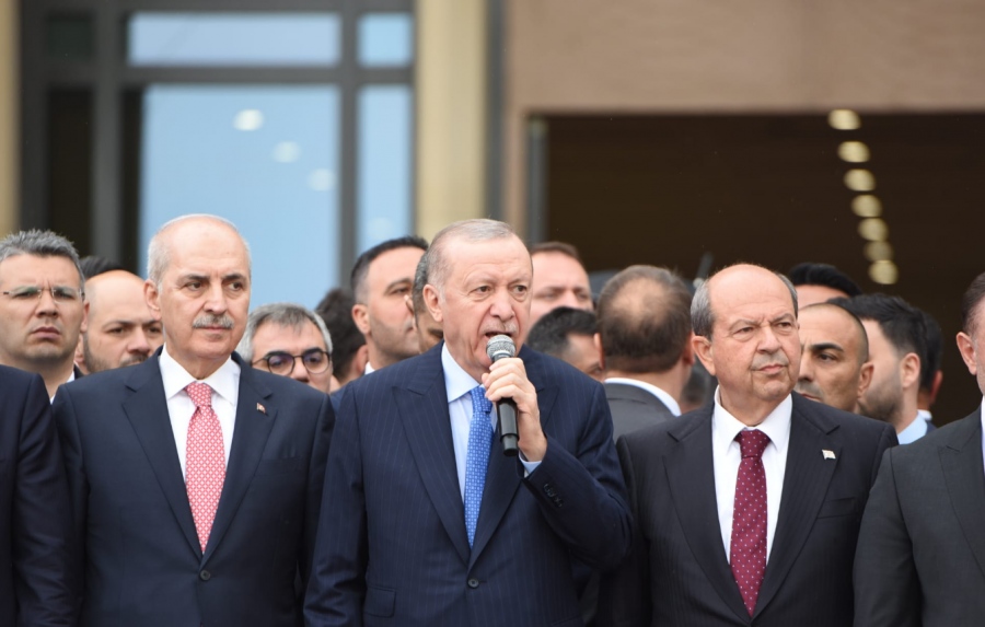 O Εrdogan υποστηρίζει λύση δύο κρατών για το Κυπριακό – Εγκαινίασε κτίρια στα Κατεχόμενα