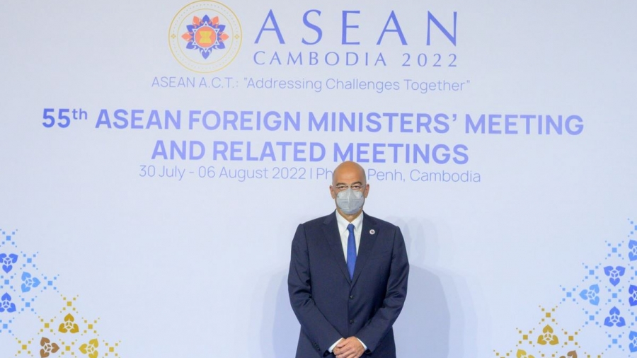 Στην 55η Σύνοδο ΥΠΕΞ της ASEAN ο  Δένδιας - Συνάντηση με ΥΠΕΞ Κίνας και τον αν. πρωθυπουργό και ΥΠΕΞ  του Κατάρ