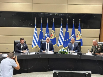 Ο Νίκος Δένδιας παρέλαβε το Υπουργείο Άμυνας από τον Αλκιβιάδη Στεφανή
