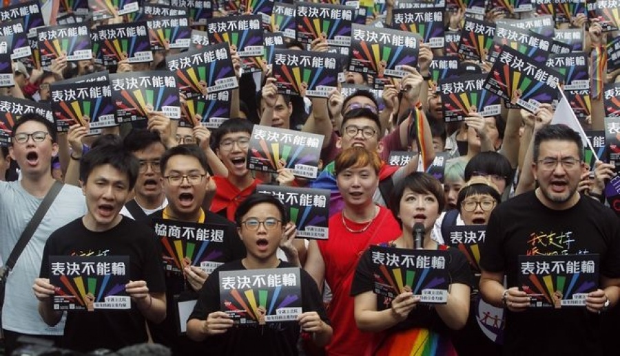 Η Ταϊβάν γράφει ιστορία - Η πρώτη ασιατική χώρα που νομιμοποίησε τον γάμο μεταξύ ομοφυλόφιλων