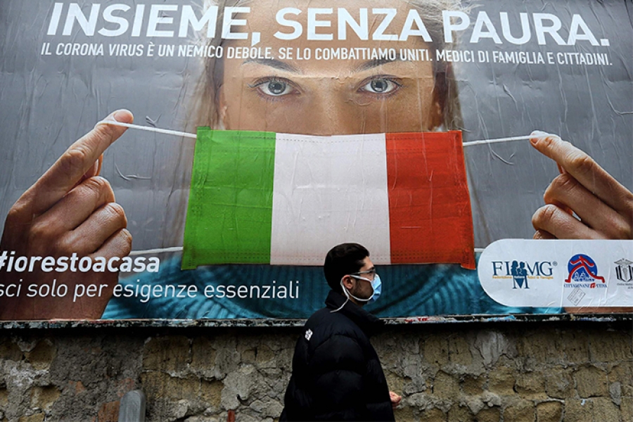 Ιταλία: 483 νεκροί από επιπλοκές του Covid σε ένα 24ωρο – Σε εμβολιασμό καλεί ο Πάπας