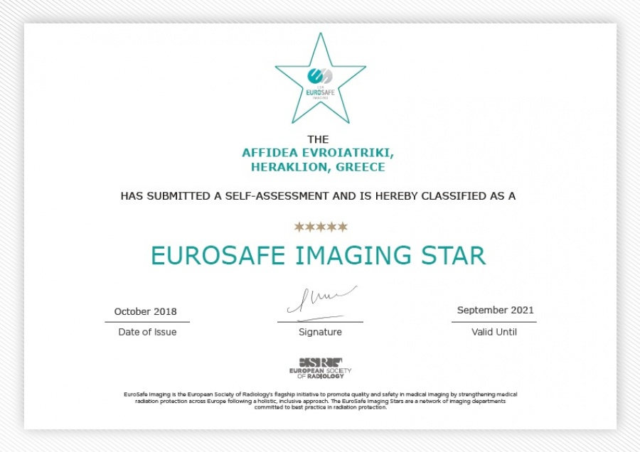 5 αστέρια για την Affidea Ηρακλείου Κρήτης