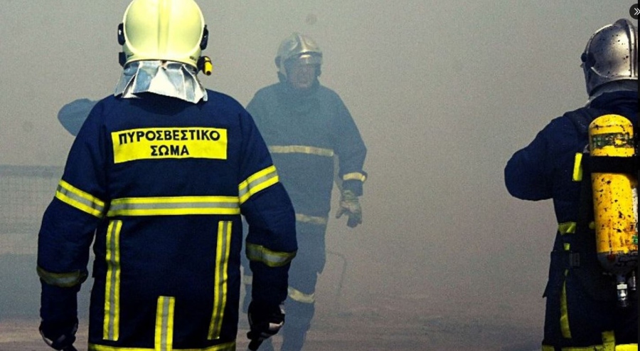 Υπό μερικό έλεγχο  η φωτιά στα Οινόφυτα - Εκδηλώθηκε σε εργοστάσιο με βερνίκια και χρώματα