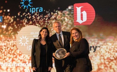 Δύο βραβεία απέσπασε η V+O COMMUNICATION στα φετινά IPRA Golden World Awards